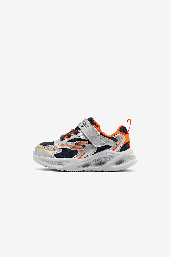 Skechers Çocuk Meteor Lights Ayakkabı 401497N SLOR Gümüş/turuncu Skechers Çocuk Meteor Lights Ayakkabı 401497N SLOR Gümüş/turuncu