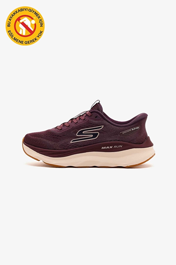 Skechers Kadın Max Run Slip ins Ayakkabı 129200 BURG Bordo Skechers Kadın Max Run Slip ins Ayakkabı 129200 BURG Bordo