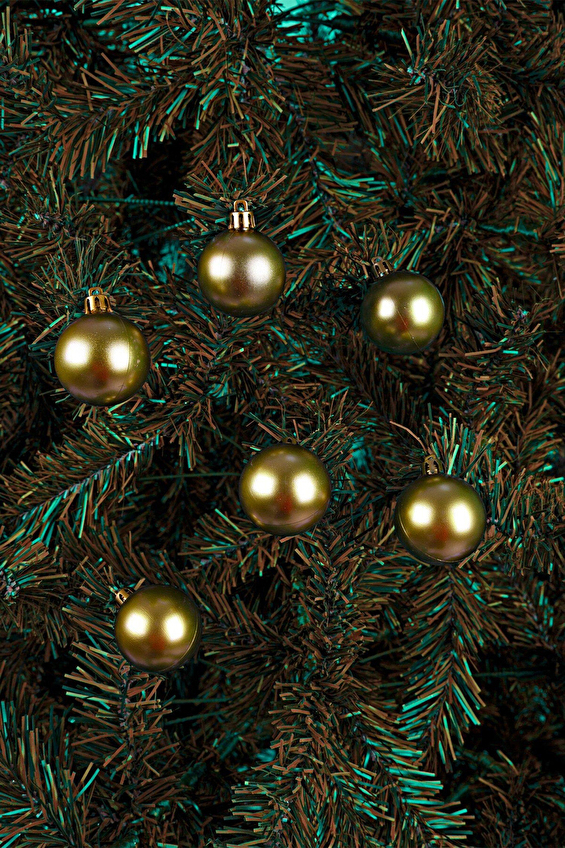 Yılbaşı Süsü Metalize Top 4 cm 6'lı Yılbaşı Süsü Metalize Top 4 cm 6'lı