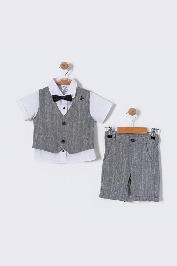 Goldclass Erkek Çocuk Yelekli Takım 4701 Lacivert