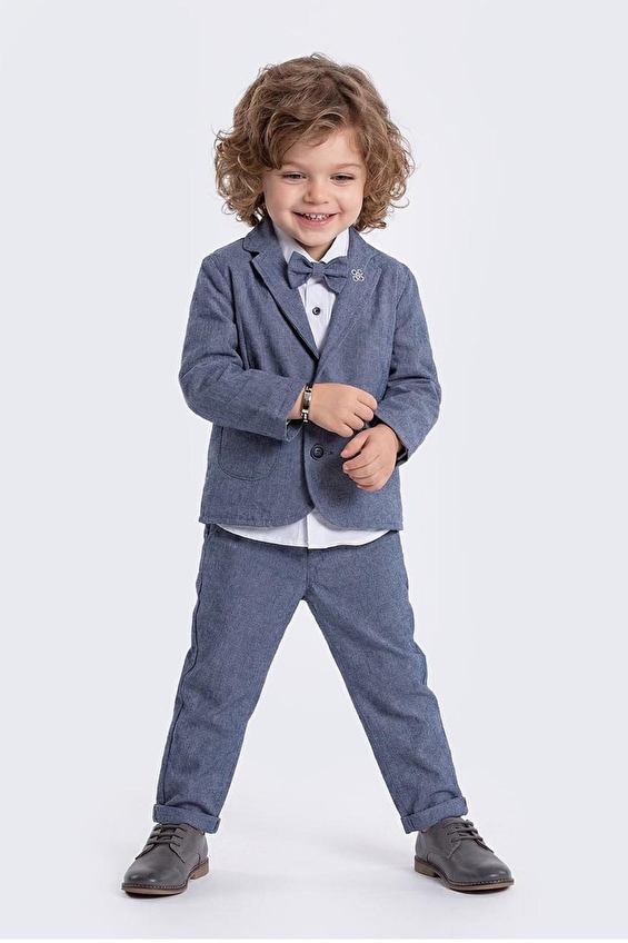 Goldclass Erkek Çocuk Ceketli Takım 4706 Indıgo Goldclass Erkek Çocuk Ceketli Takım 4706 Indıgo