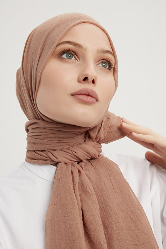 Saless Kadın Şal COMFORT Kahverengi Saless Kadın Şal COMFORT Kahverengi