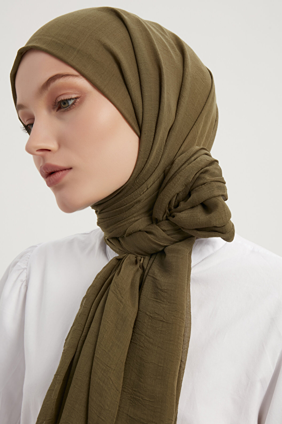 Saless Kadın Şal COMFORT Haki Saless Kadın Şal COMFORT Haki