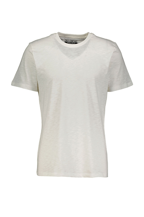 First Company Regular Fit Pamuk- 30/1 Flamlı Suprem Bisiklet Yaka Kısa Kol Erkek Tişört 2510101005 Ekru First Company Regular Fit Pamuk- 30/1 Flamlı Suprem Bisiklet Yaka Kısa Kol Erkek Tişört 2510101005 Ekru