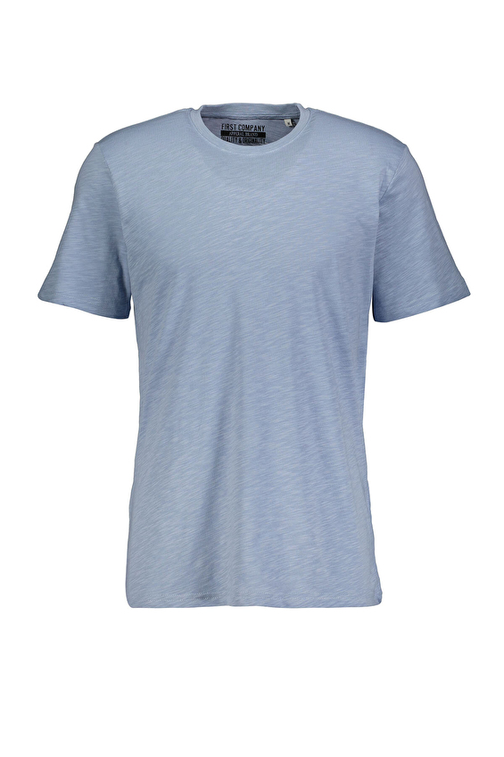 First Company Regular Fit Pamuk- 30/1 Flamlı Suprem Bisiklet Yaka Kısa Kol Erkek Tişört 2510101005 Mavi First Company Regular Fit Pamuk- 30/1 Flamlı Suprem Bisiklet Yaka Kısa Kol Erkek Tişört 2510101005 Mavi