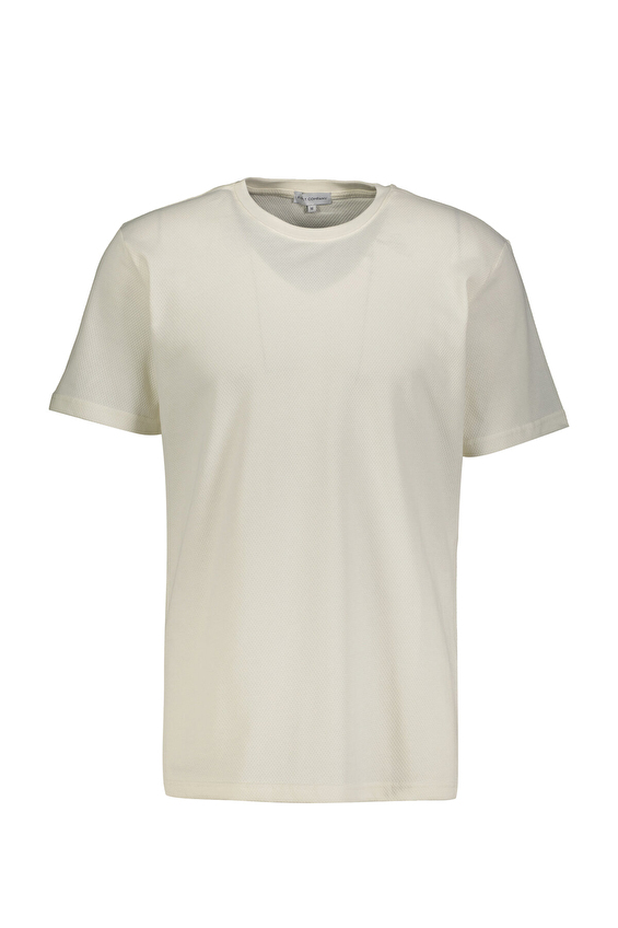 First Company Petek Kumaş Regular Fit Bisiklet Yaka Kısa Kol Erkek Tişört 2510101009 Ekru First Company Petek Kumaş Regular Fit Bisiklet Yaka Kısa Kol Erkek Tişört 2510101009 Ekru