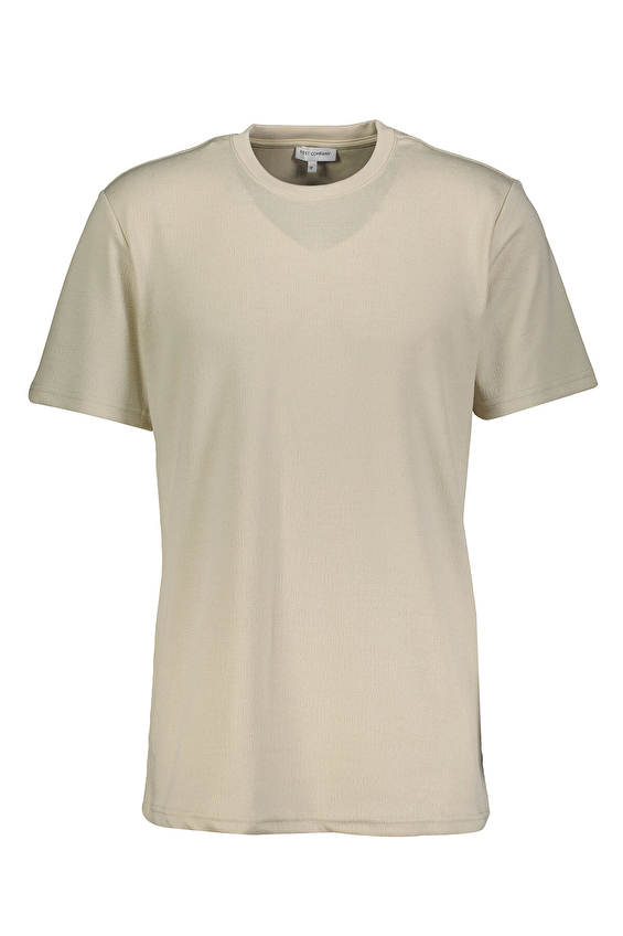 First Company Regular Fit Bisiklet Yaka Kısa Kol Poliviskon Erkek Tişört 2510101011 Bej First Company Regular Fit Bisiklet Yaka Kısa Kol Poliviskon Erkek Tişört 2510101011 Bej