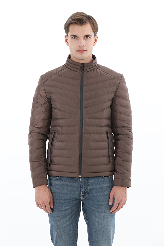 First Company Dik Yaka Regular Fit Erkek Mont 2520106131 Kahve First Company Dik Yaka Regular Fit Erkek Mont 2520106131 Kahve