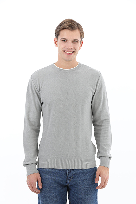 First Company Regular Fit Pamuk/Akrilik Bisiklet Yaka Erkek Trıko 2520110506 Gri First Company Regular Fit Pamuk/Akrilik Bisiklet Yaka Erkek Trıko 2520110506 Gri