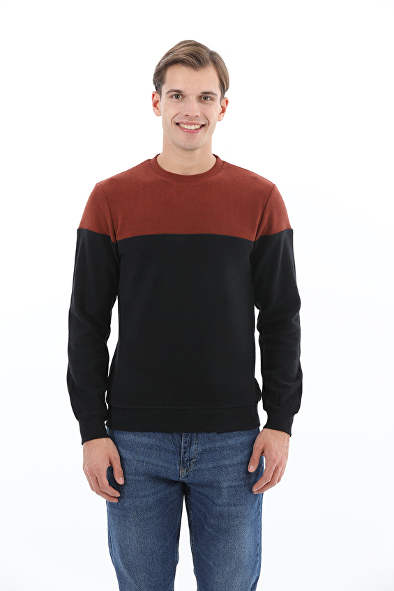 First Company Regular Fit Bisiklet Yaka Erkek Sweat 2520109040 Kiremit First Company Regular Fit Bisiklet Yaka Erkek Sweat 2520109040 Kiremit