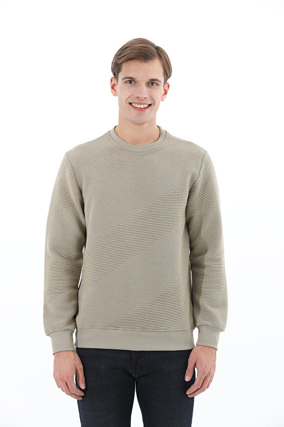 First Company Kapitone Regular Fit Bisiklet Yaka Erkek Sweat 2520109021 Açık yeşil First Company Kapitone Regular Fit Bisiklet Yaka Erkek Sweat 2520109021 Açık yeşil