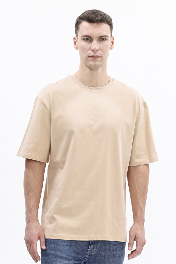 First Company Bisiklet Yaka 16/1 Suprem Loose Fit Erkek Tişört 2520101002 Vizon First Company Bisiklet Yaka 16/1 Suprem Loose Fit Erkek Tişört 2520101002 Vizon