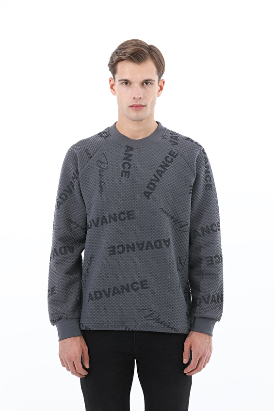 First Company Denim Kapitone Regular Fit Bisiklet Yaka Erkek Sweat 2527108005 Gri First Company Denim Kapitone Regular Fit Bisiklet Yaka Erkek Sweat 2527108005 Gri