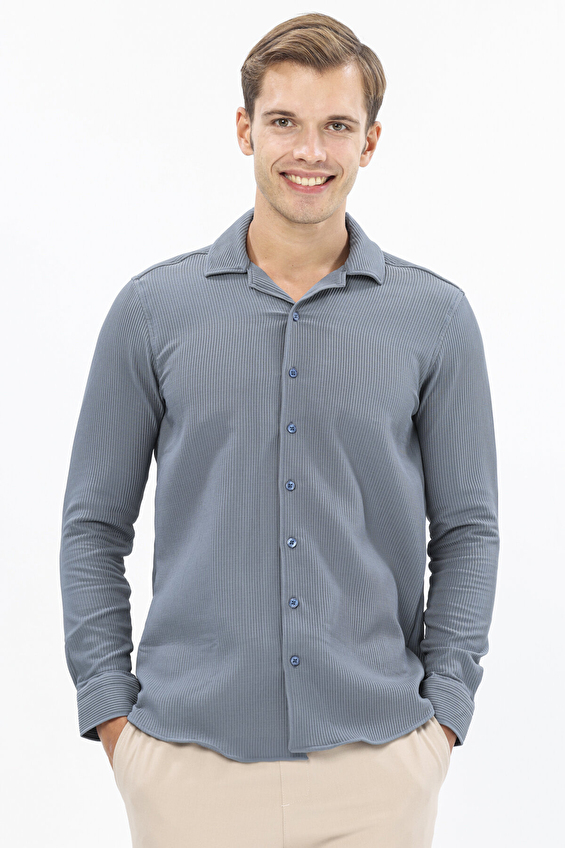 First Company Denim Regular Fit Apaj Yaka Erkek Gömlek 2527103002 Indıgo First Company Denim Regular Fit Apaj Yaka Erkek Gömlek 2527103002 Indıgo