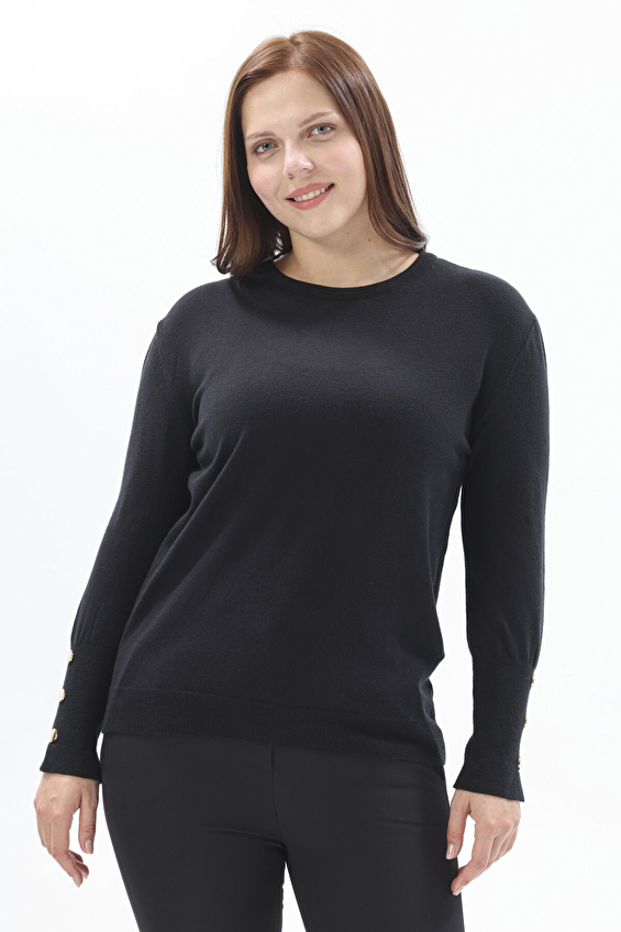 Shefame Kadın Triko 2524BK110762 Siyah Shefame Kadın Triko 2524BK110762 Siyah