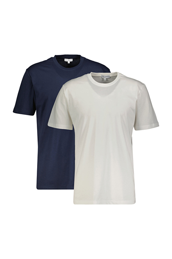 First Company Regular Fit Bisiklet Yaka Erkek 2'li Tişört 2520101701 Beyaz/lacivert First Company Regular Fit Bisiklet Yaka Erkek 2'li Tişört 2520101701 Beyaz/lacivert