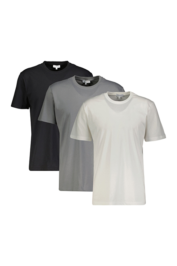 First Company Regular Fit Bisiklet Yaka Erkek 3'lü Tişört 2520101702 Siyah/beyaz/gri First Company Regular Fit Bisiklet Yaka Erkek 3'lü Tişört 2520101702 Siyah/beyaz/gri