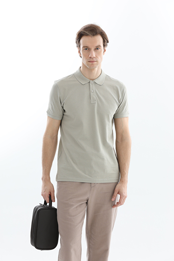 CREW UP Polo Yaka Regular Fit Düğmeli Kısa Kol 28/1 Kompakt Pike Erkek Tişört 2617101030 Çağla CREW UP Polo Yaka Regular Fit Düğmeli Kısa Kol 28/1 Kompakt Pike Erkek Tişört 2617101030 Çağla