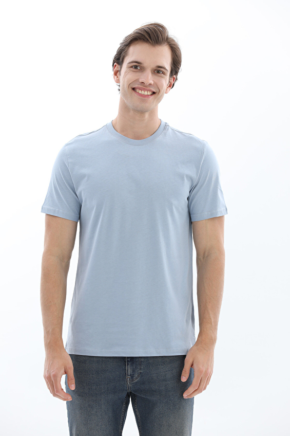First Company Regular Fit Erkek Tişört 2610101001 Mavi First Company Regular Fit Erkek Tişört 2610101001 Mavi