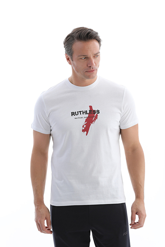 First Company Regular Fit Erkek Tişört 2610101016 Beyaz First Company Regular Fit Erkek Tişört 2610101016 Beyaz