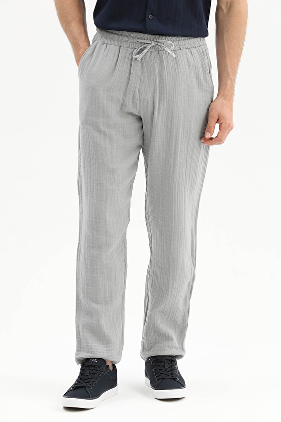 First Company Regular Fit Erkek Pantolon 2610201001 Gri
