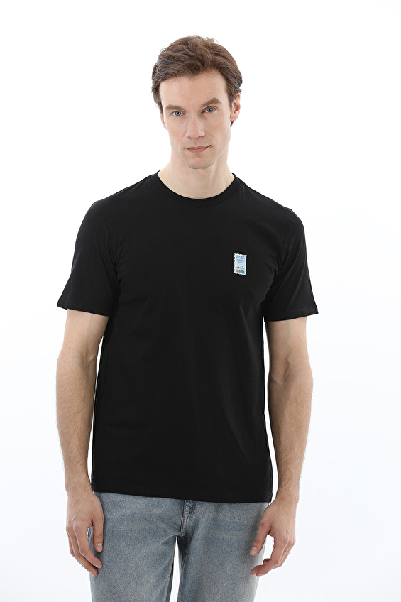 Crew Up Regular Fit O Yaka Süprem Kumaş Erkek Tişört 2617101040 Siyah Crew Up Regular Fit O Yaka Süprem Kumaş Erkek Tişört 2617101040 Siyah