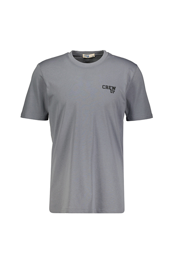 Crew Up Regular Fit O Yaka Süprem Kumaş Erkek Tişört 2617101041 Gri Crew Up Regular Fit O Yaka Süprem Kumaş Erkek Tişört 2617101041 Gri