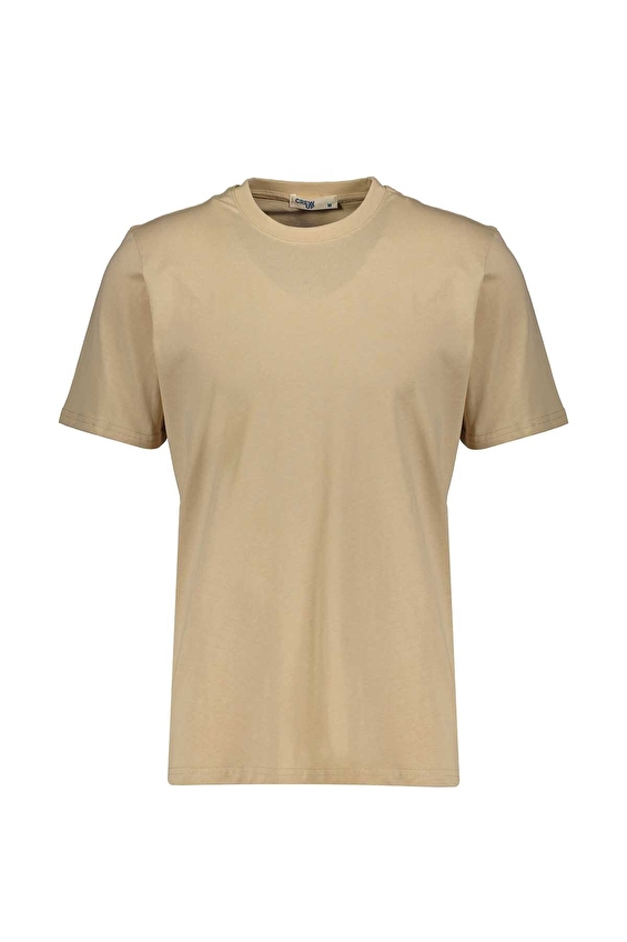 Crew Up Regular Fit O Yaka Süprem Kumaş Erkek Tişört 2617101042 Bej Crew Up Regular Fit O Yaka Süprem Kumaş Erkek Tişört 2617101042 Bej