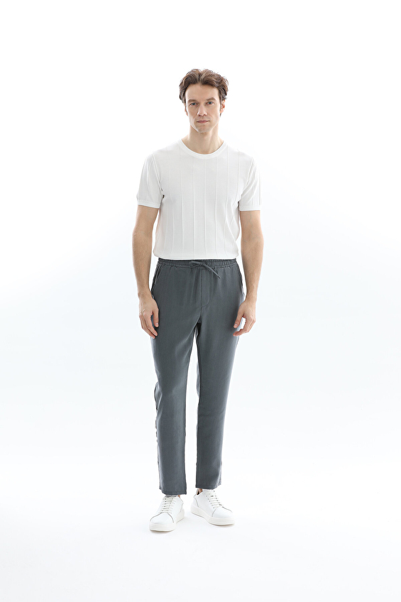 CREW UP Regular Fit İpli Normal Bel Erkek Pantolon 2617202003 Antrasit CREW UP Regular Fit İpli Normal Bel Erkek Pantolon 2617202003 Antrasit