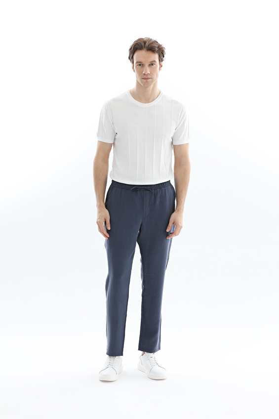 CREW UP Regular Fit İpli Normal Bel Erkek Pantolon 2617202003 Indıgo CREW UP Regular Fit İpli Normal Bel Erkek Pantolon 2617202003 Indıgo