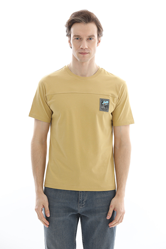 CREW UP Regular Fit Kısa Kol O Yaka Erkek Tişört 2617101050 Yağ yeşil CREW UP Regular Fit Kısa Kol O Yaka Erkek Tişört 2617101050 Yağ yeşil