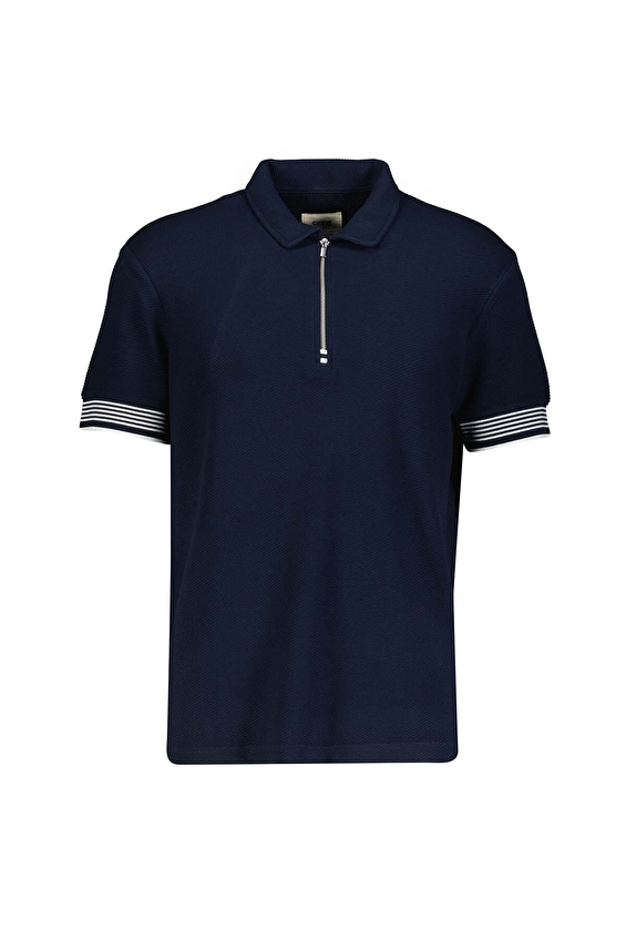 CREW UP Regular Fit Kısa Kol Fermuarlı Fermuarlı Yaka Erkek Tişört 2617101056 Lacivert CREW UP Regular Fit Kısa Kol Fermuarlı Fermuarlı Yaka Erkek Tişört 2617101056 Lacivert