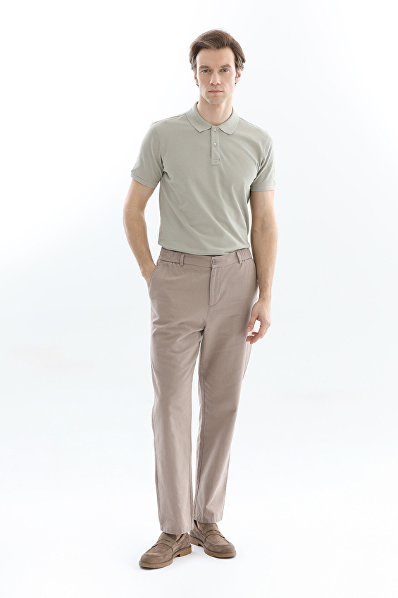 CREW UP Relax Fit İpli Erkek Pantolon 2617202101 Vizon CREW UP Relax Fit İpli Erkek Pantolon 2617202101 Vizon