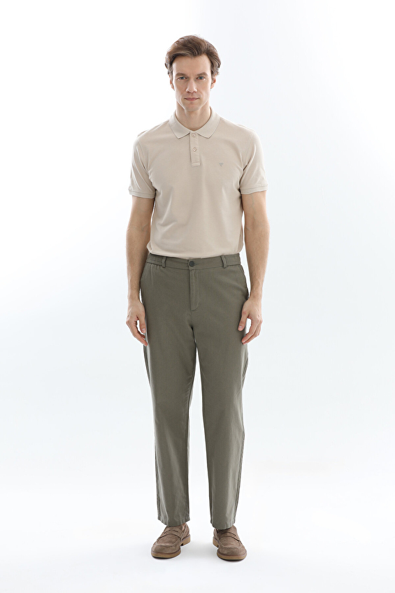 CREW UP Relax Fit İpli Erkek Pantolon 2617202101 Haki CREW UP Relax Fit İpli Erkek Pantolon 2617202101 Haki