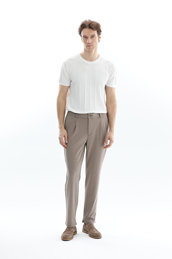 CREW UP Regular Fit İpli Erkek Pantolon 2617202102 Vizon CREW UP Regular Fit İpli Erkek Pantolon 2617202102 Vizon