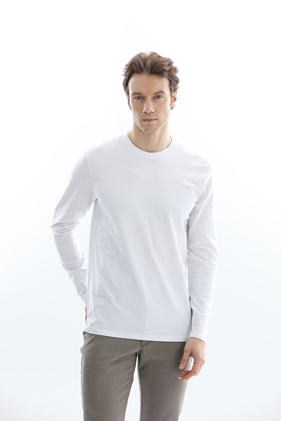 First Company Regular Fit Erkek Sweat 2610101054 Beyaz First Company Regular Fit Erkek Sweat 2610101054 Beyaz