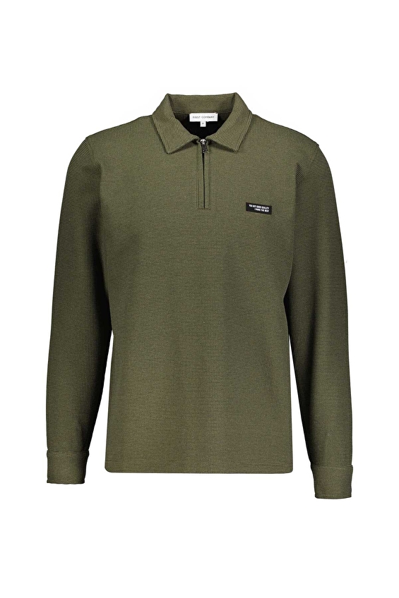 First Company Regular Fit Erkek Sweat 2610101055 Haki First Company Regular Fit Erkek Sweat 2610101055 Haki