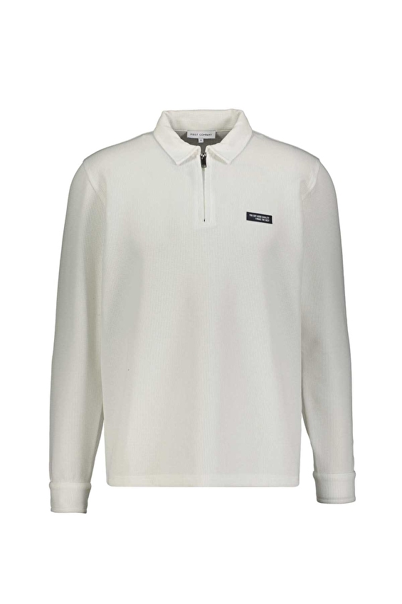 First Company Regular Fit Erkek Sweat 2610101055 Ekru First Company Regular Fit Erkek Sweat 2610101055 Ekru