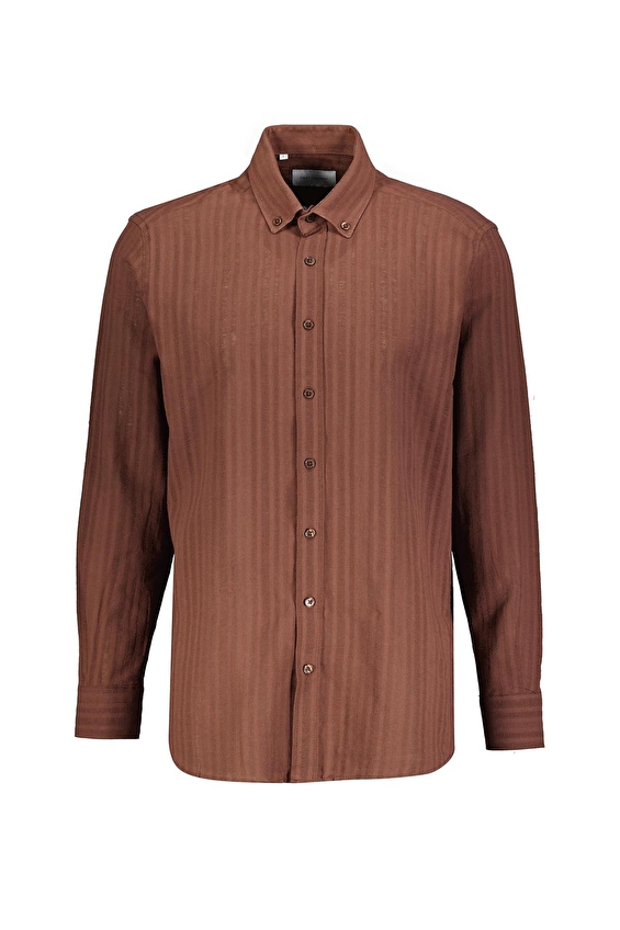 First Company Regular Fit Erkek Gömlek 2610103016 Kahve First Company Regular Fit Erkek Gömlek 2610103016 Kahve