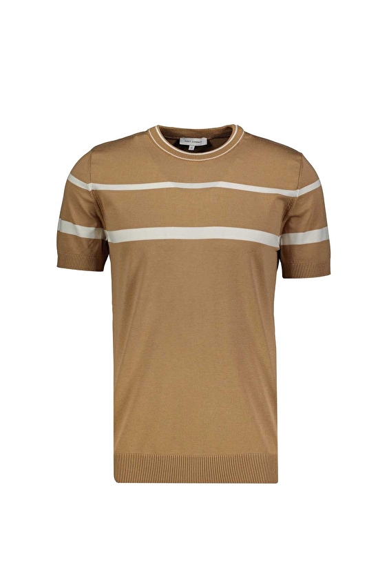 First Company Regular Fit Erkek Tişört 2610102074 Vizon First Company Regular Fit Erkek Tişört 2610102074 Vizon