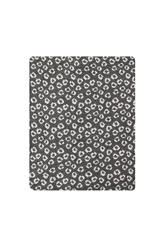 Shefame Kadın Şal OMUZLUK LEOPAR Gri/beyaz