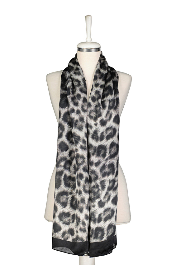 Shefame Kadın Şal VUAL LEOPAR Siyah/beyaz Shefame Kadın Şal VUAL LEOPAR Siyah/beyaz