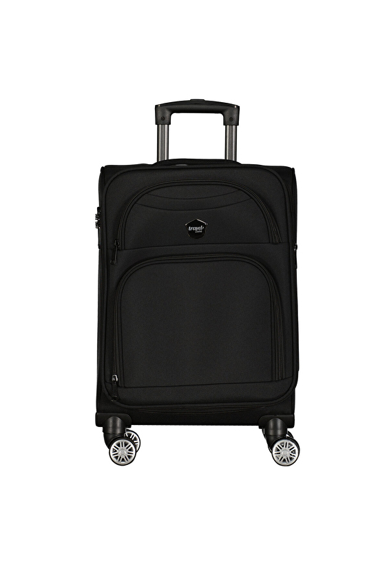 Travel Zone Kumaş Valiz 25TZ15310 50CM Siyah Travel Zone Kumaş Valiz 25TZ15310 50CM Siyah