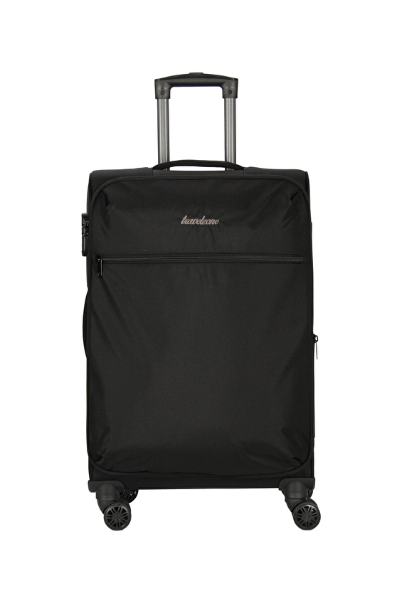 Travel Zone Polyester Çift Taraflı Fermuarlı Kapama Unisex Kumaş Valiz 25TZ153034 60CM Siyah Travel Zone Polyester Çift Taraflı Fermuarlı Kapama Unisex Kumaş Valiz 25TZ153034 60CM Siyah