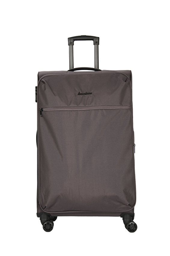 Travel Zone Polyester Çift Taraflı Fermuarlı Kapama Unisex Kumaş Valiz 25TZ153034 70CM Füme Travel Zone Polyester Çift Taraflı Fermuarlı Kapama Unisex Kumaş Valiz 25TZ153034 70CM Füme