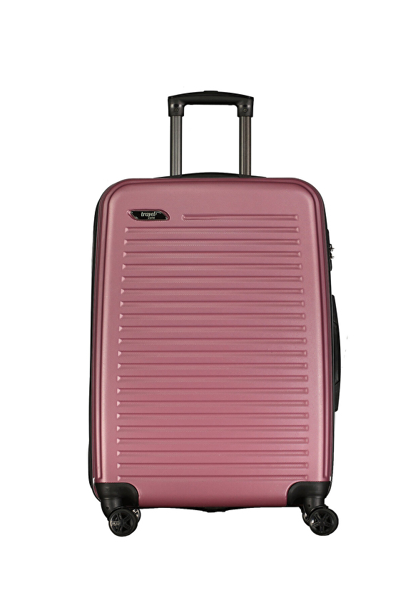 Travel Zone Sert Valiz Çift Taraflı Fermuarlı Kapama Unisex 24TZ153126 60cm Gül kurusu Travel Zone Sert Valiz Çift Taraflı Fermuarlı Kapama Unisex 24TZ153126 60cm Gül kurusu