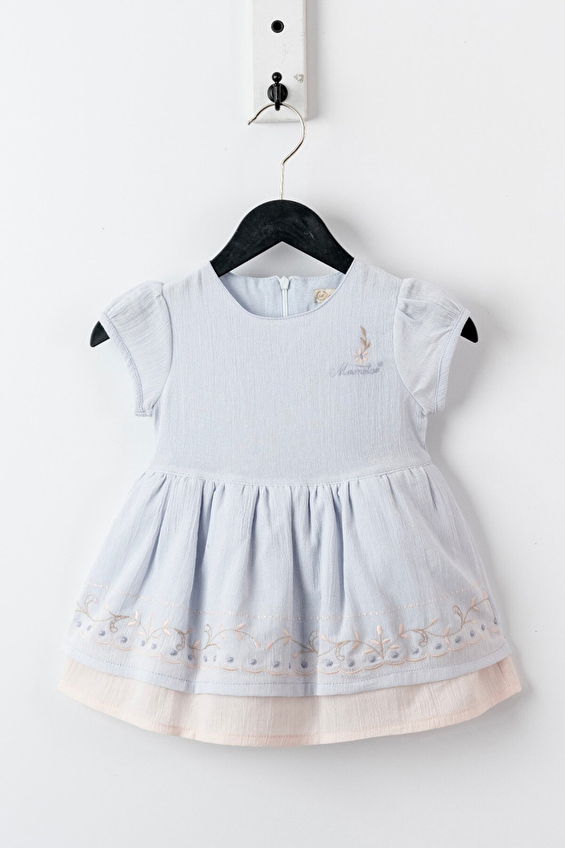 Moonstar Bebek Kız Çocuk Elbise 49127 Lila
