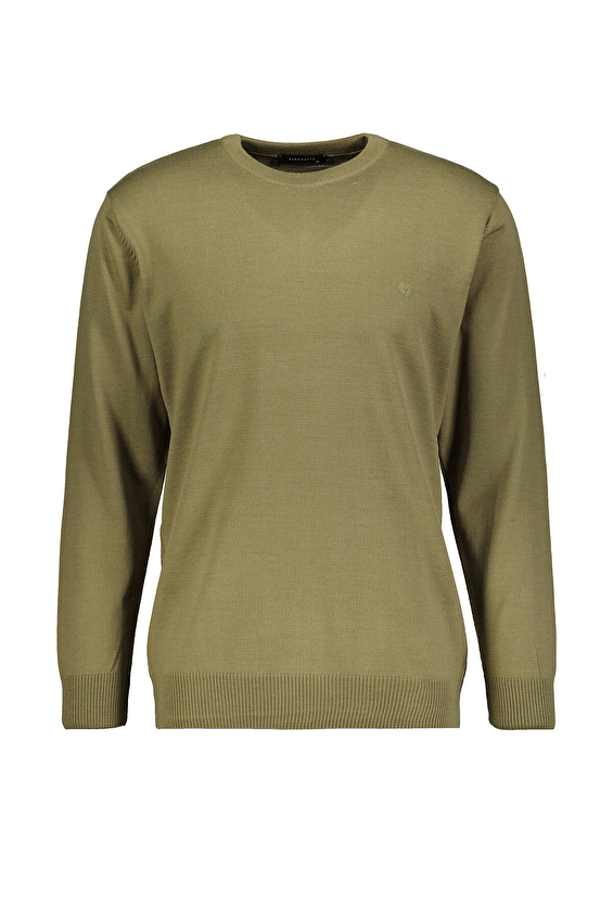 Finesuits Regular Fit Yün Karışımlı O Yaka Erkek Düz Yünlü Kazak 2422201003 DZOYR Haki Finesuits Regular Fit Yün Karışımlı O Yaka Erkek Düz Yünlü Kazak 2422201003 DZOYR Haki