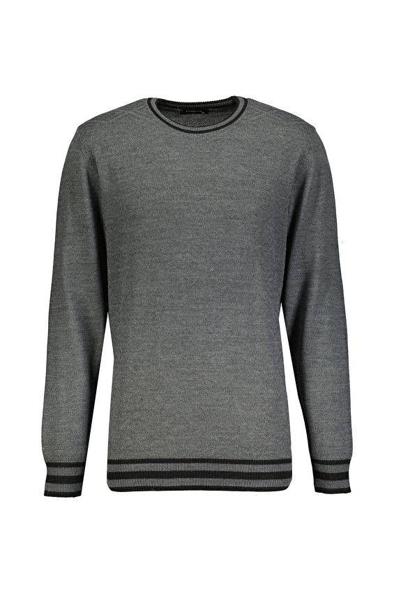 Finesuits Regular Fit Bisiklet Yaka Erkek Desenli Yünlü Kazak 2422201020 DSOYR Koyu gri Finesuits Regular Fit Bisiklet Yaka Erkek Desenli Yünlü Kazak 2422201020 DSOYR Koyu gri