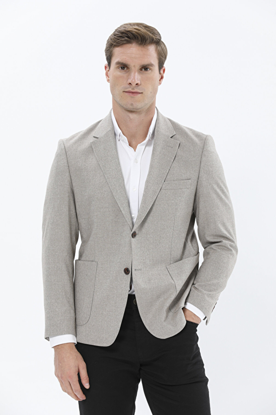 Finesuits Mono Yaka Regular Fit Erkek Ceket Tek Yırtmaç 4 Drop 2422102012 MYTY4DR Bej Finesuits Mono Yaka Regular Fit Erkek Ceket Tek Yırtmaç 4 Drop 2422102012 MYTY4DR Bej